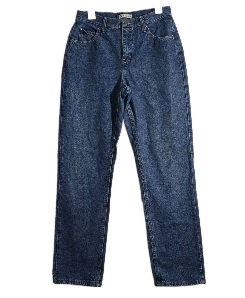 Riders by Lee Jeans Womens 10 L Blue Relaxed Fit High Rise Straight Leg Cotton